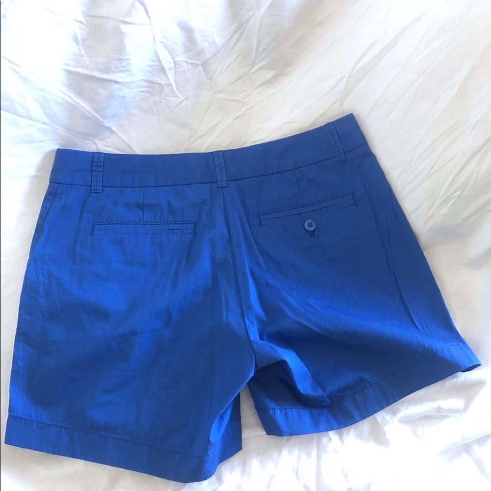 J. Crew Chino Shorts Size 2 Caribbean Blue - Picture 2 of 4